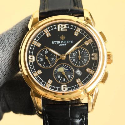 PATEK PHILIPPE Best Edition with 9100 Movement Gold Italian Cowhide Watch Strap 40mm Watch